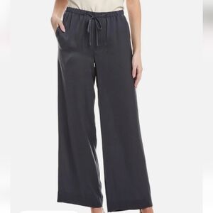 Vince Silk Pajama Pants L Navy Coastal Blue NWT $365